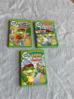 3 LeapFrog Letter Factory DVD - Green